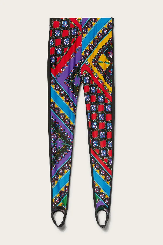 Festa-Print Stirrup Leggings Stylish Yoga Leggings