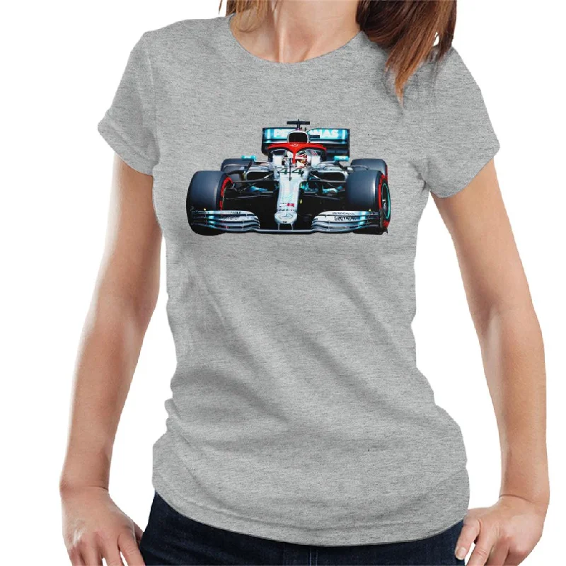 Motorsport Images Lewis Hamilton AMG F1 W10 Monte Carlo Women's T-Shirt-- Satin Fabric Silk Fabric Chiffon Fabric Motorsport Images Lewis Hamilton AMG F1 W10 Monte Carlo Women's T-Shirt-- Satin Fabric Silk Fabric Chiffon Fabric