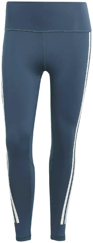 Women's Optime Train Icons 3-Stripes 7/8 Leggings Comfortable Zip-Up Leggings