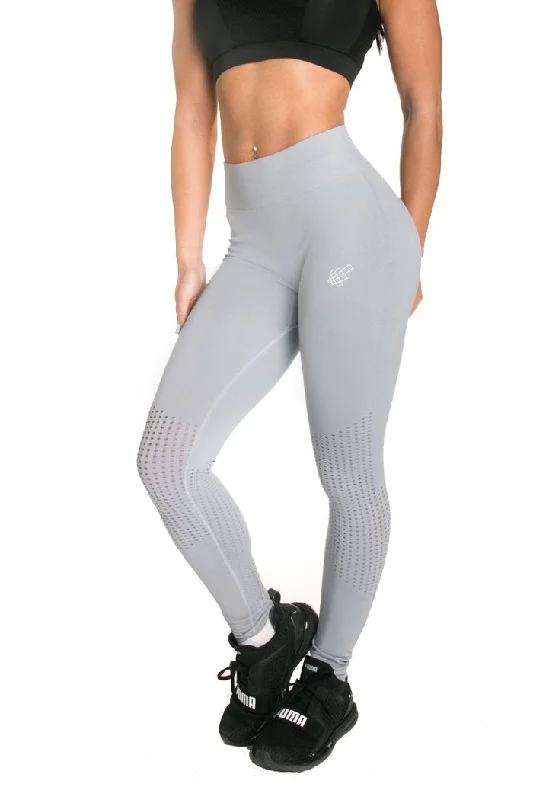 Jed North Cascade Seamless Leggings - Slate Grey Trendy Sweat-Wicking Workout Leggings Jed North Cascade Seamless Leggings - Slate Grey Trendy Sweat-Wicking Workout Leggings