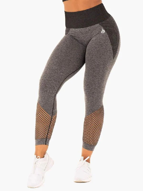 Ryderwear Oasis Seamless Leggings - Black Marl Stylish Lightweight Leggings
