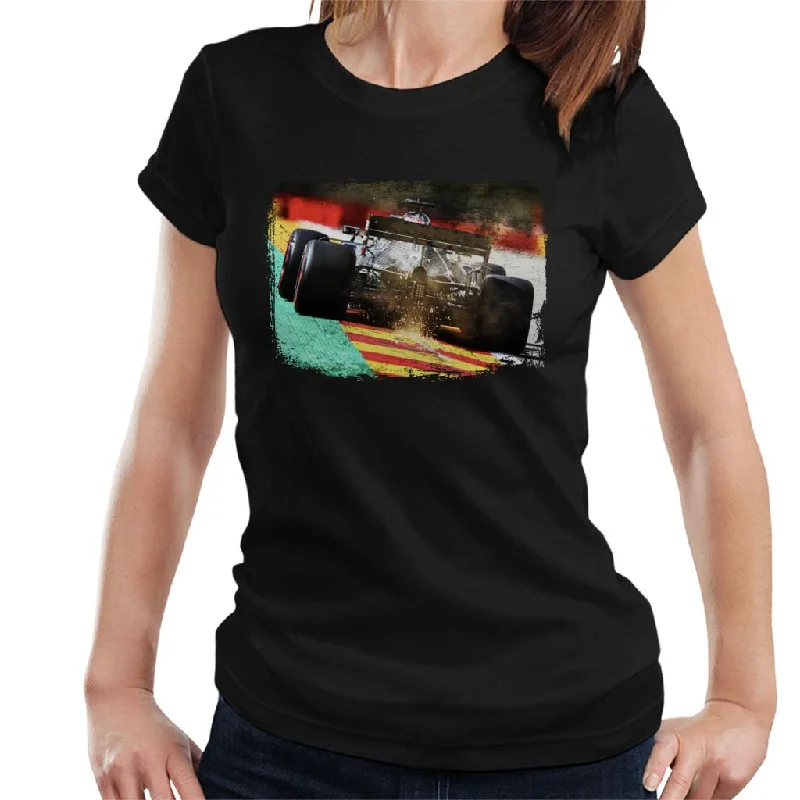 Motorsport Images Lewis Hamilton F1 W11 EQ Sparks Women's T-Shirt-- Lace Blend Ribbed Blend Corduroy Blend Motorsport Images Lewis Hamilton F1 W11 EQ Sparks Women's T-Shirt-- Lace Blend Ribbed Blend Corduroy Blend