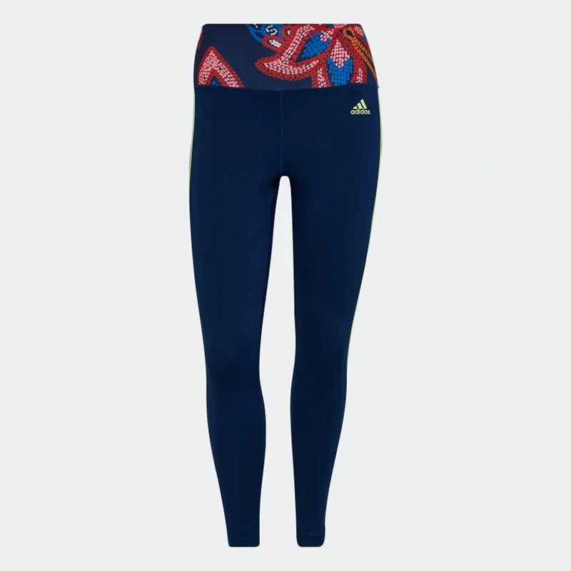 ADIDAS FARM RIO TRAINING ESSENTIALS 7/8 LEGGINGS HI5225 Trendy Color Block Leggings