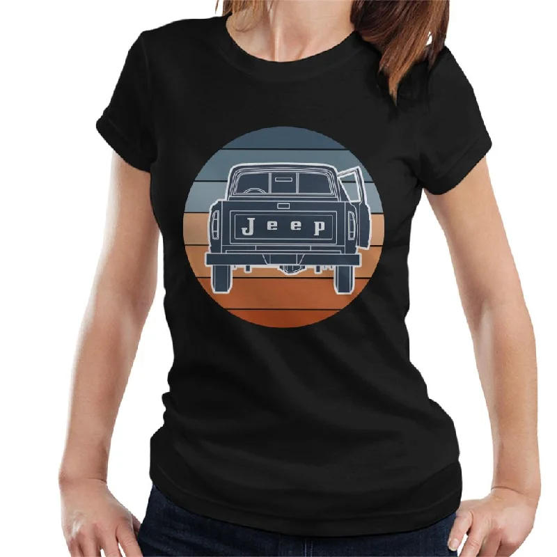 Jeep J10 Pickup Women's T-Shirt-- Spandex Blend Rayon Blend Denim Blend