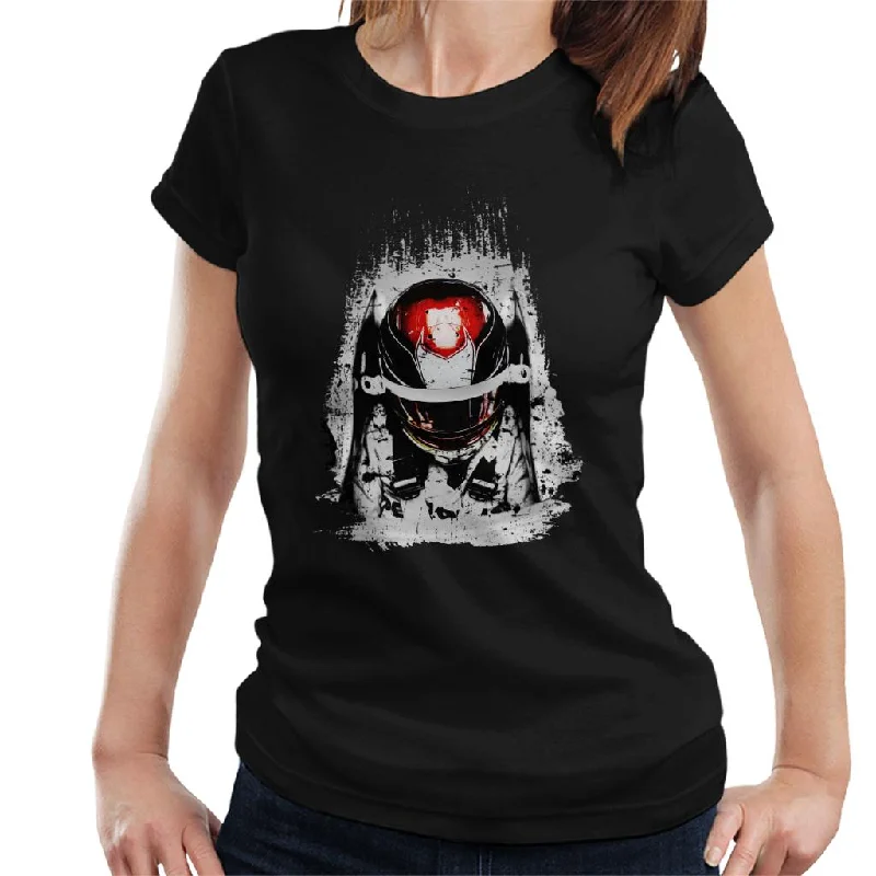 Motorsport Images Lewis Hamilton AMG F1 W10 French GP Women's T-Shirt-- Notch Collar Peter Pan Collar Cowl Neck Motorsport Images Lewis Hamilton AMG F1 W10 French GP Women's T-Shirt-- Notch Collar Peter Pan Collar Cowl Neck