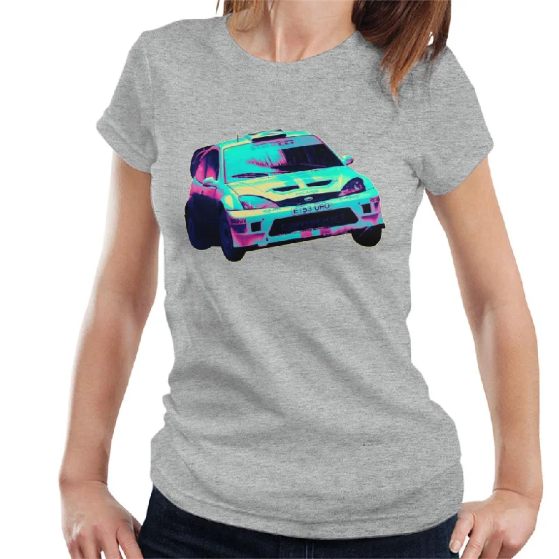 Motorsport Images Ford Focus RS WRC Turn Women's T-Shirt-- Fashionable Trendy Casual Motorsport Images Ford Focus RS WRC Turn Women's T-Shirt-- Fashionable Trendy Casual