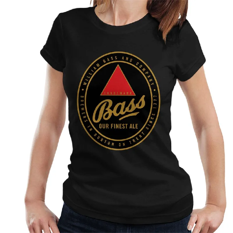 Bass Our Finest Ale Women's T-Shirt-- Solid Print Embellished