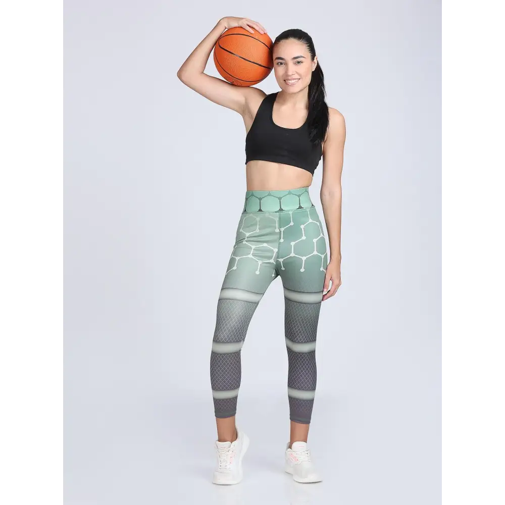 Women's 4 Way Lycra Stretch Leggings Fashionable Ribbed Knit Leggings