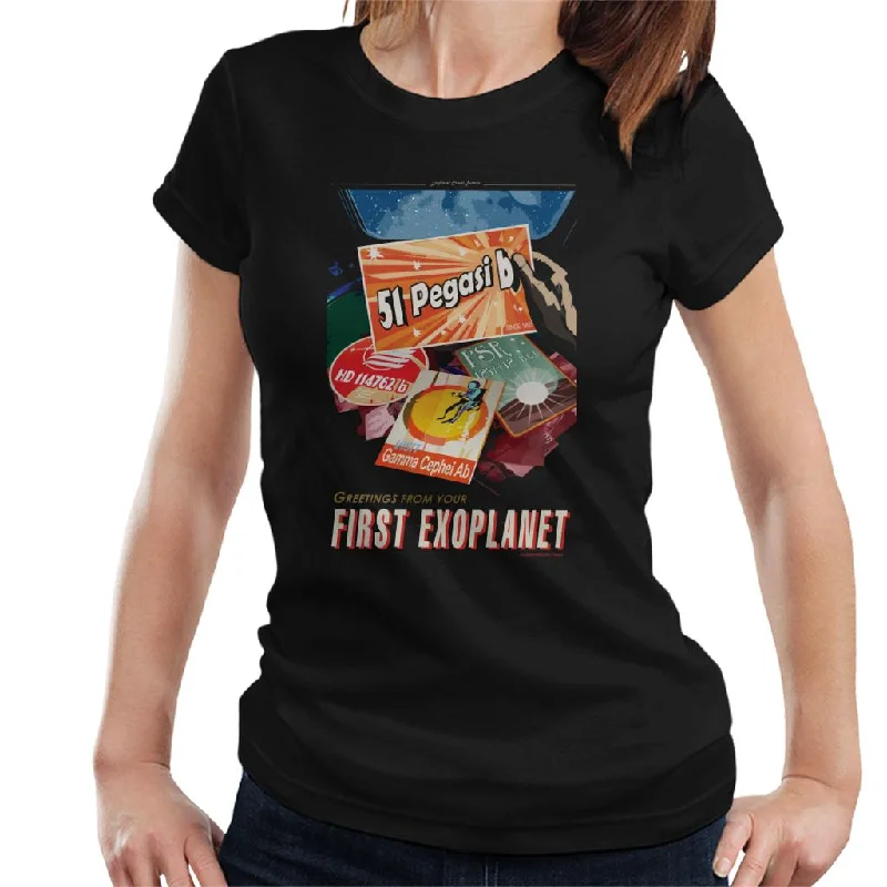 NASA 51 Pegasi b Exoplanet Interplanetary Travel Poster Women's T-Shirt-- Jersey Fabric Tulle Fabric Batik Fabric NASA 51 Pegasi b Exoplanet Interplanetary Travel Poster Women's T-Shirt-- Jersey Fabric Tulle Fabric Batik Fabric