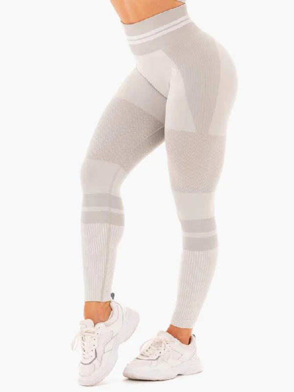 Ryderwear Freestyle Seamless High Waisted Leggings - Grey Comfortable Leggings with Pockets Ryderwear Freestyle Seamless High Waisted Leggings - Grey Comfortable Leggings with Pockets