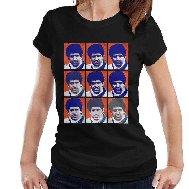 Motorsport Images Jody Scheckter 1979 Pop Art Women's T-Shirt-- Casual Formal Business Motorsport Images Jody Scheckter 1979 Pop Art Women's T-Shirt-- Casual Formal Business