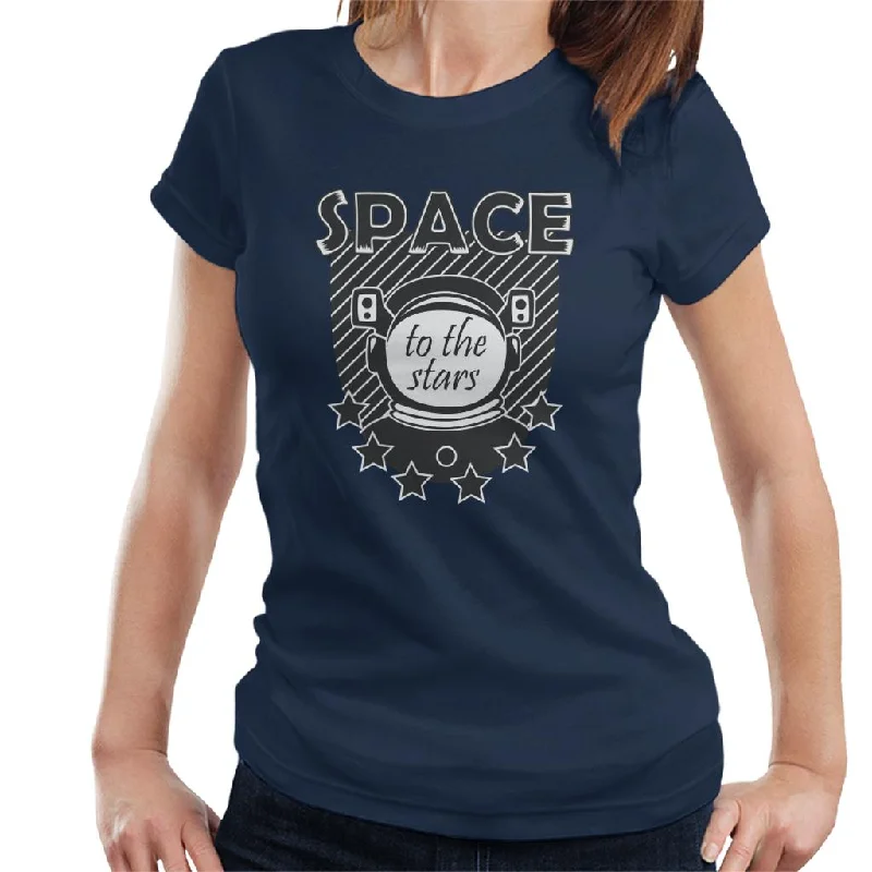 NASA Space Astronaut To The Stars Women's T-Shirt-- Real Fur Shearling Chenille