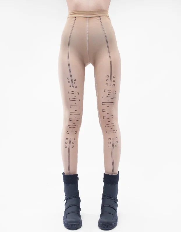 LEGGINGS SAND CODE Fashionable Smooth Fit Leggings
