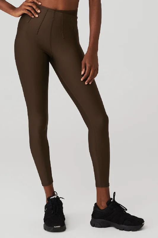 Airlift High-Waist 7/8 Corset Legging - Espresso Stylish Camo Print Leggings