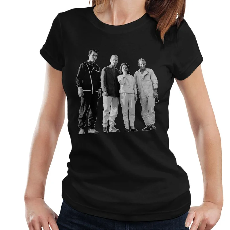 Motorsport Images 1961 International Trophy Meeting Women's T-Shirt-- Zippered Front Buttoned Front Snap Front Motorsport Images 1961 International Trophy Meeting Women's T-Shirt-- Zippered Front Buttoned Front Snap Front