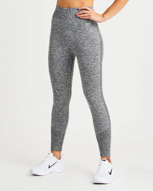Motion Seamless Leggings - Grau Marl Trendy Seamless Sports Leggings