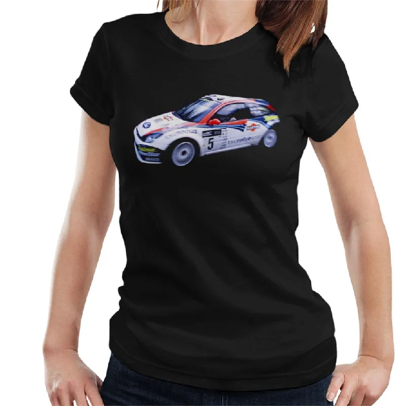 Motorsport Images Ford Focus RS WRC Women's T-Shirt-- Lace Blend Ribbed Blend Corduroy Blend Motorsport Images Ford Focus RS WRC Women's T-Shirt-- Lace Blend Ribbed Blend Corduroy Blend