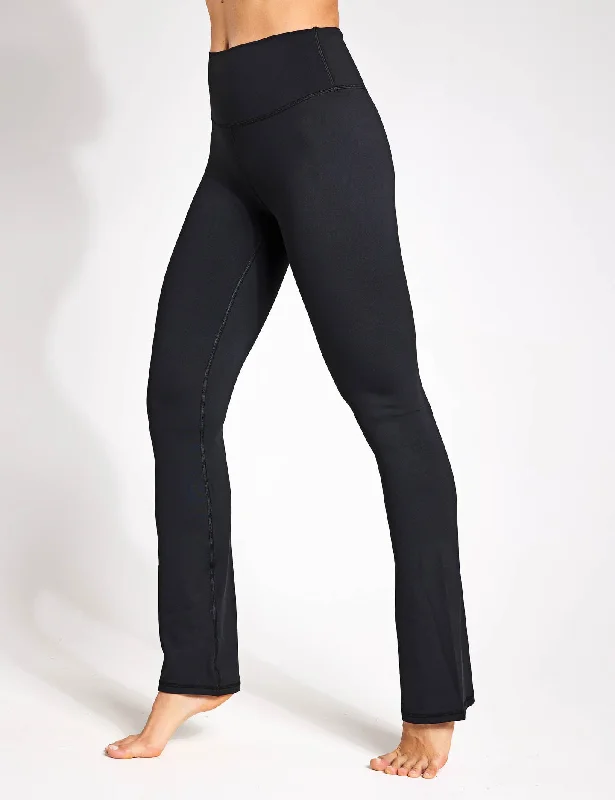 Zara Bootcut Legging Fit - Black Comfortable Slip-On Leggings