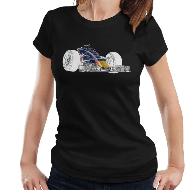 Motorsport Images Red Bull RB11 Nose S Duct Women's T-Shirt-- Fleece Nylon Spandex