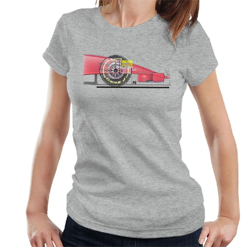 Motorsport Images FOM Front Camera Diagram Women's T-Shirt-- Modern Contemporary Chic Motorsport Images FOM Front Camera Diagram Women's T-Shirt-- Modern Contemporary Chic