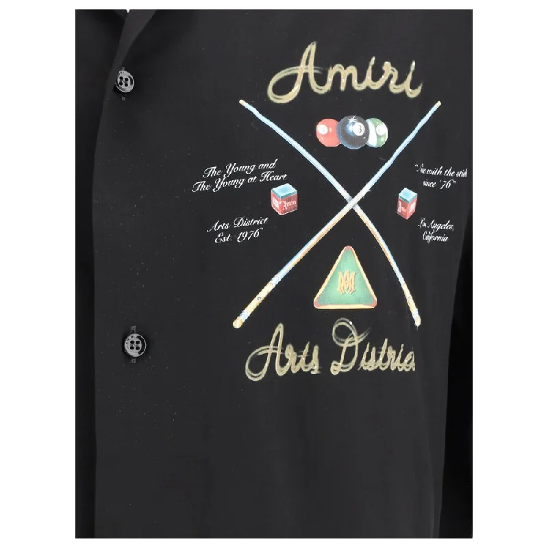 Bowling Shirt-- Hooded Caped Shawl Collar