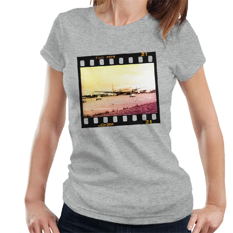 Motorsport Images McQueen And Avent Pass Aircraft Women's T-Shirt-- Solid Color Striped Floral Motorsport Images McQueen And Avent Pass Aircraft Women's T-Shirt-- Solid Color Striped Floral