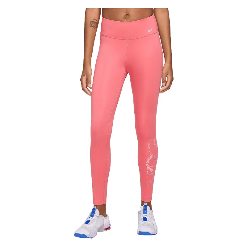 Women's One Mid-Rise Graphic Training Leggings Trendy Digital Print Leggings
