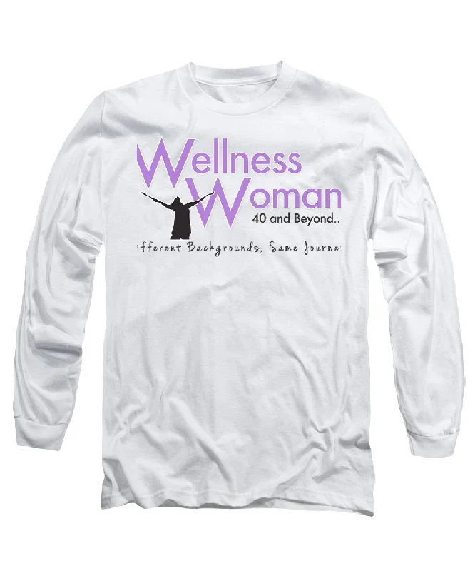 Wellness Woman 40 And Beyond - Long Sleeve T-Shirt-- Mesh Blend Leather Blend Suede Blend Wellness Woman 40 And Beyond - Long Sleeve T-Shirt-- Mesh Blend Leather Blend Suede Blend