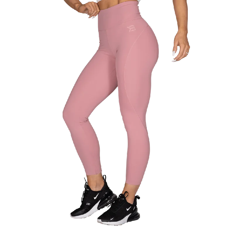 Better Bodies High Waist Leggings - Heather Pink Elegant Printed Leggings with Pockets Better Bodies High Waist Leggings - Heather Pink Elegant Printed Leggings with Pockets