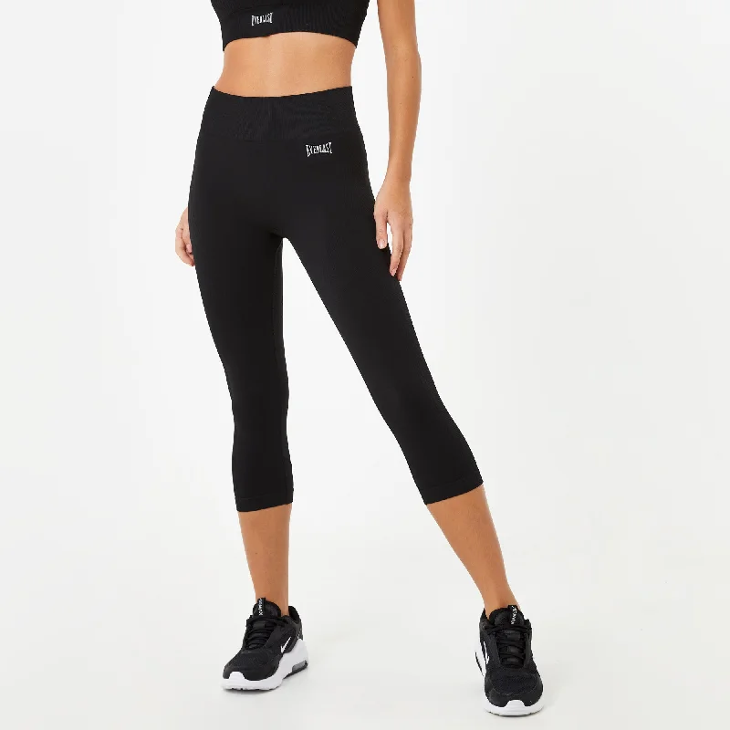Women's Seamless Capri Leggings Comfortable Running Leggings