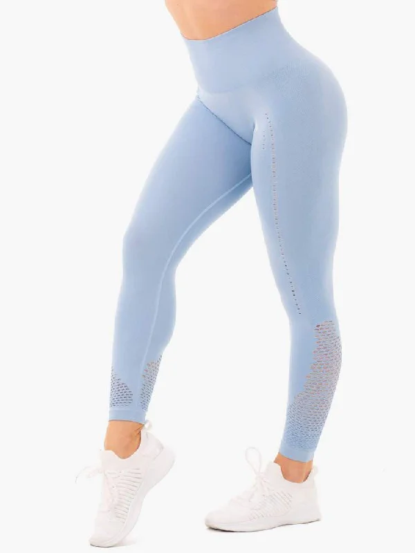 Ryderwear Seamless Staples Leggings - Denim Blue Marl Comfortable Full-Body Compression Leggings Ryderwear Seamless Staples Leggings - Denim Blue Marl Comfortable Full-Body Compression Leggings