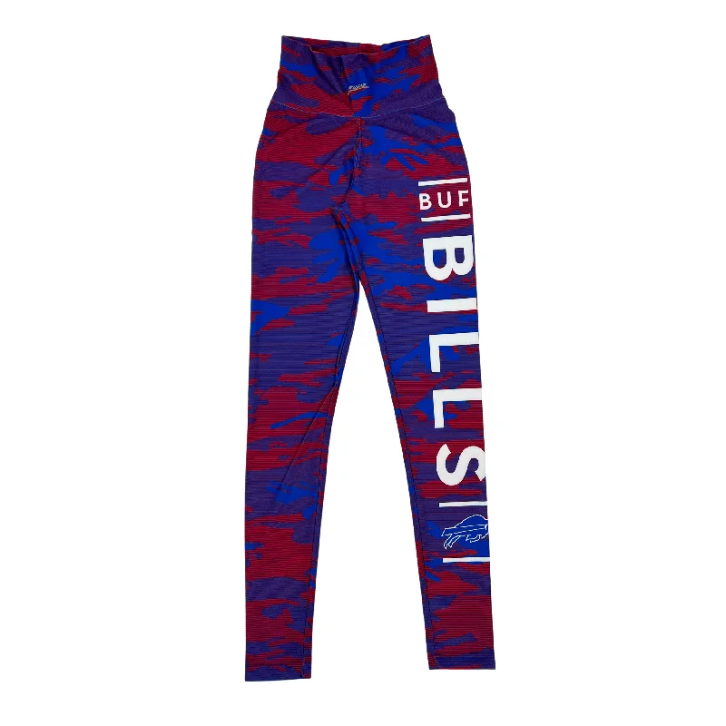 Zubaz Buffalo Bills Red & Blue Camo Leggings Cozy Bootcut Leggings