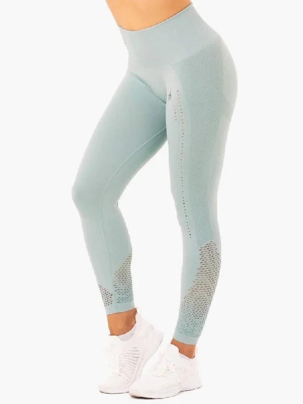 Ryderwear Seamless Staples Leggings - Seafoam Marl Fashionable Minimal Active Leggings Ryderwear Seamless Staples Leggings - Seafoam Marl Fashionable Minimal Active Leggings