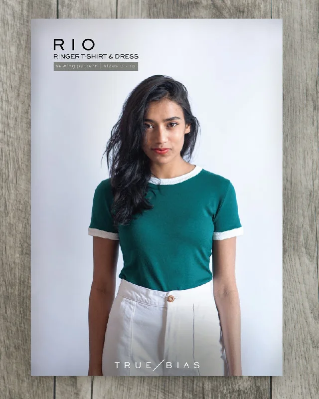 Rio Ringer T-Shirt / Dress - Sewing Pattern | True Bias-- Denim Fabric Leather Fabric Suede Fabric Rio Ringer T-Shirt / Dress - Sewing Pattern | True Bias-- Denim Fabric Leather Fabric Suede Fabric