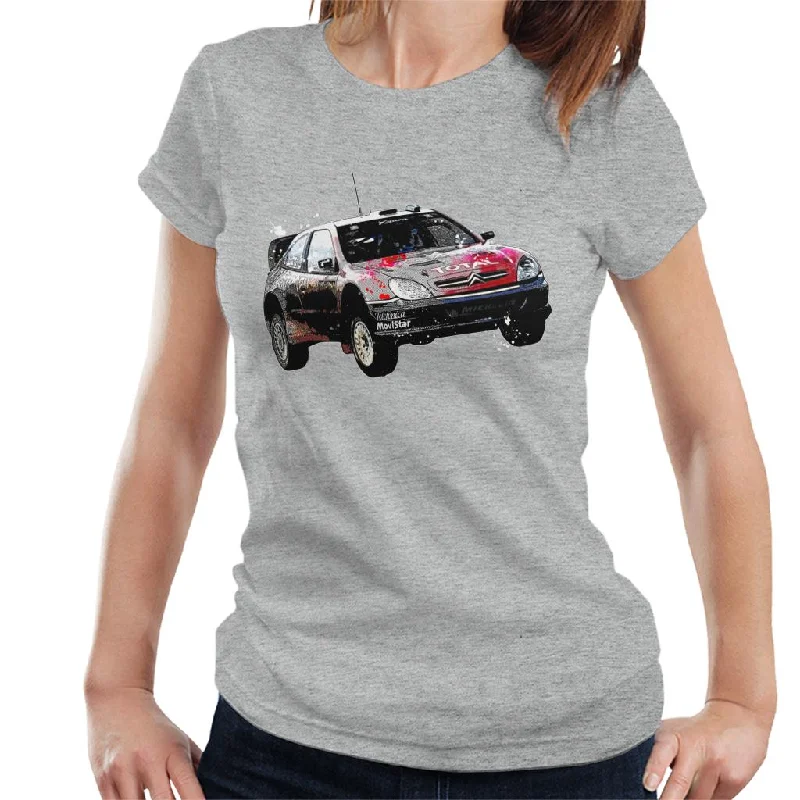 Motorsport Images Colin McRae Citroen Xsara WRC Women's T-Shirt-- Terry Blend Velvet Blend Canvas Blend Motorsport Images Colin McRae Citroen Xsara WRC Women's T-Shirt-- Terry Blend Velvet Blend Canvas Blend