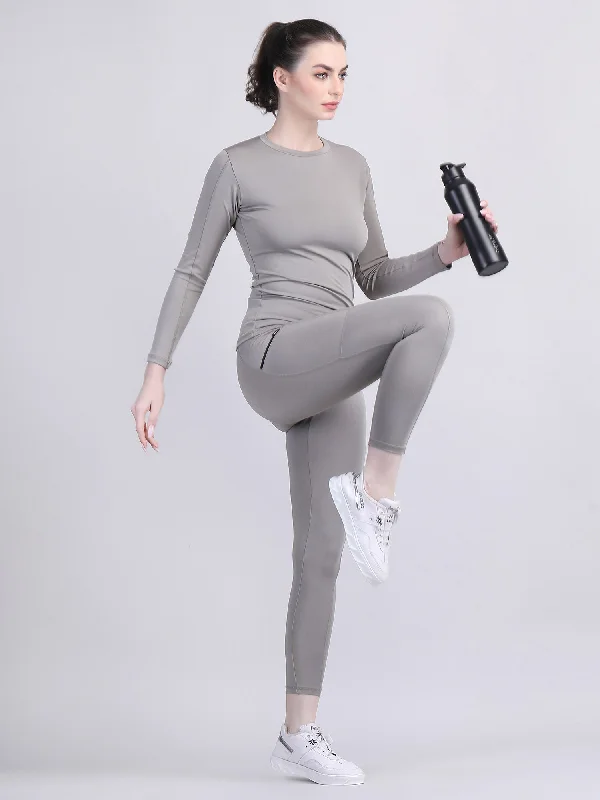 womens gym leggings and top set Fashionable Stretchy Fit Leggings