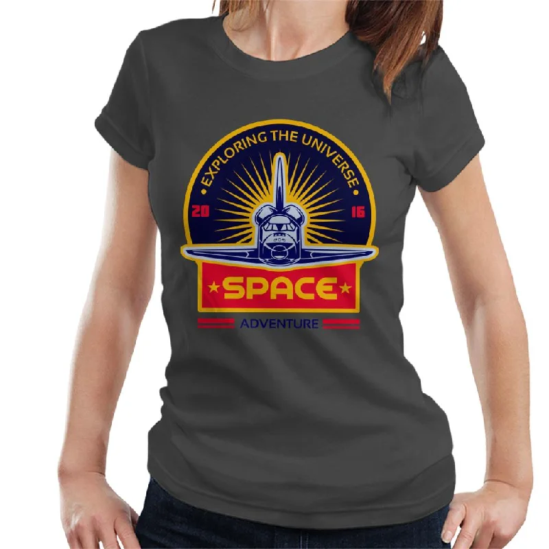 NASA Exploring The Universe Women's T-Shirt-- Iron Safe Non-Iron Wrinkle Free