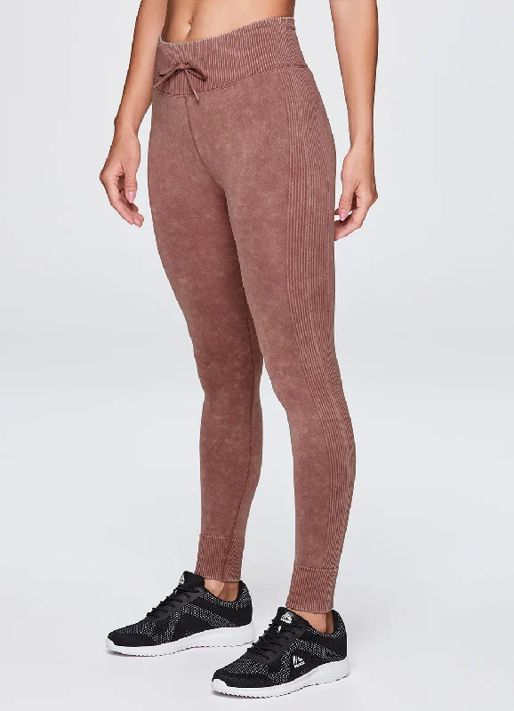 Seamless Drawstring Legging Stylish Stretch-Waist Leggings