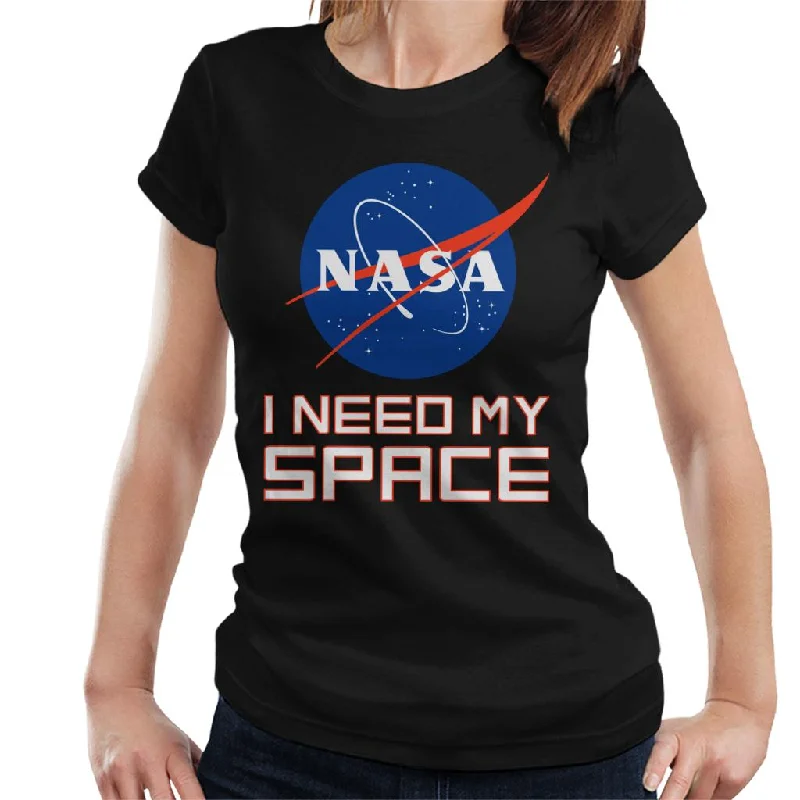 NASA I Need My Space Women's T-Shirt-- Seamless Knitted Crochet