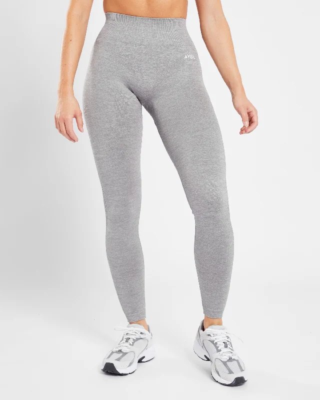 Revive Seamless Leggings - Grau Marl Trendy High-Compression Leggings