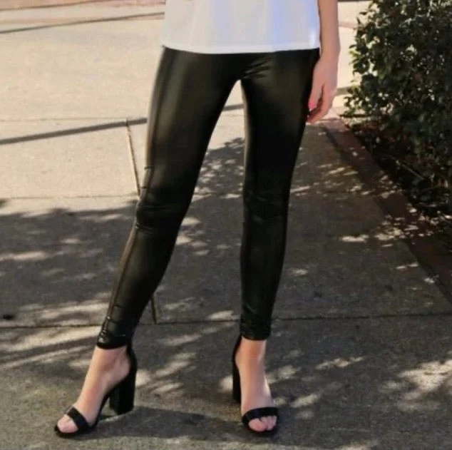 Faux leather leggings Stylish Camo Print Leggings