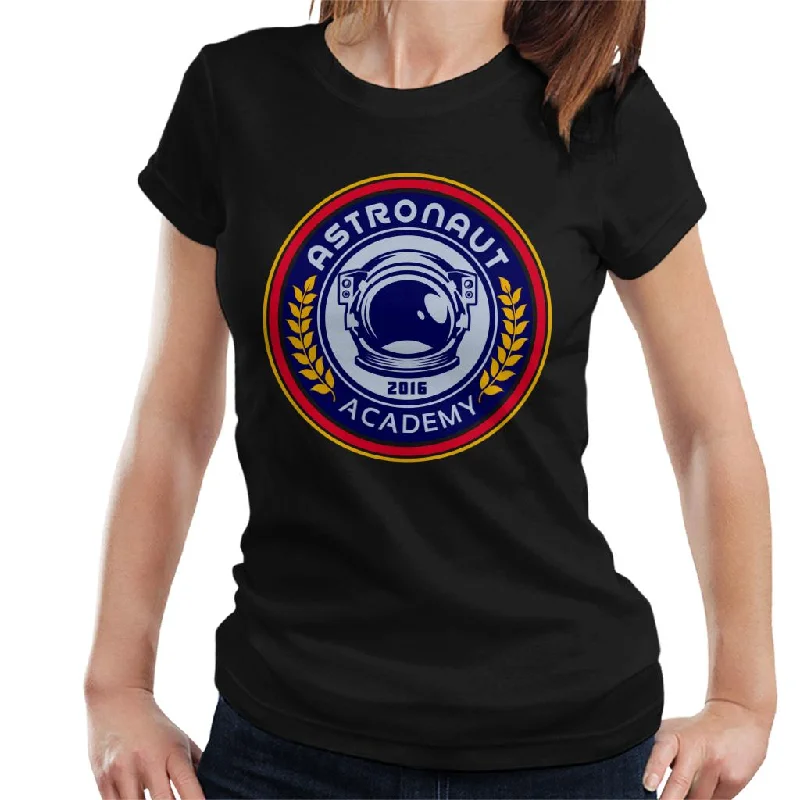 NASA Astronaut Academy Icon Women's T-Shirt-- Mesh Canvas Denim