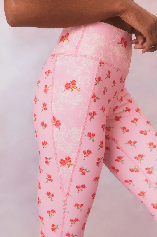 Highland High-Waisted Active Mix Print Legging Trendy Adjustable Waist Leggings