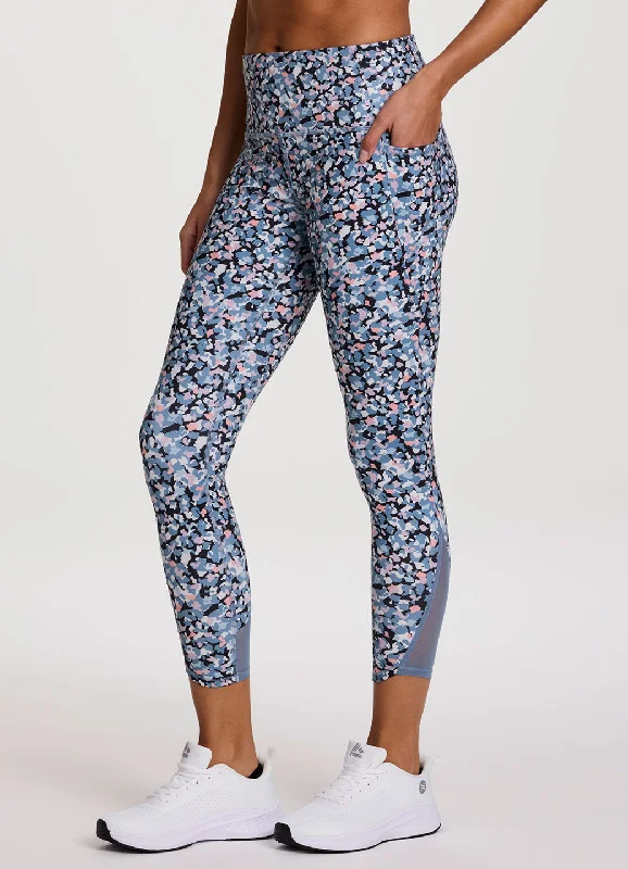 Pop the Confetti Mesh Tech Flex 7/8 Legging Trendy Patterned Leggings