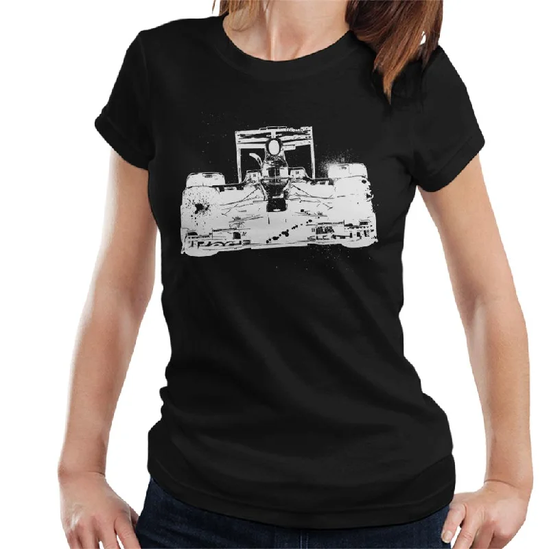 Motorsport Images Red Bull RB5 Vettel Leads Hamilton Women's T-Shirt-- Welt Pockets Slit Pockets Motorsport Images Red Bull RB5 Vettel Leads Hamilton Women's T-Shirt-- Welt Pockets Slit Pockets