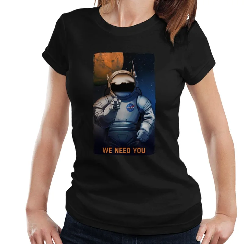 NASA We Need You Women's T-Shirt-- Casual Formal Business