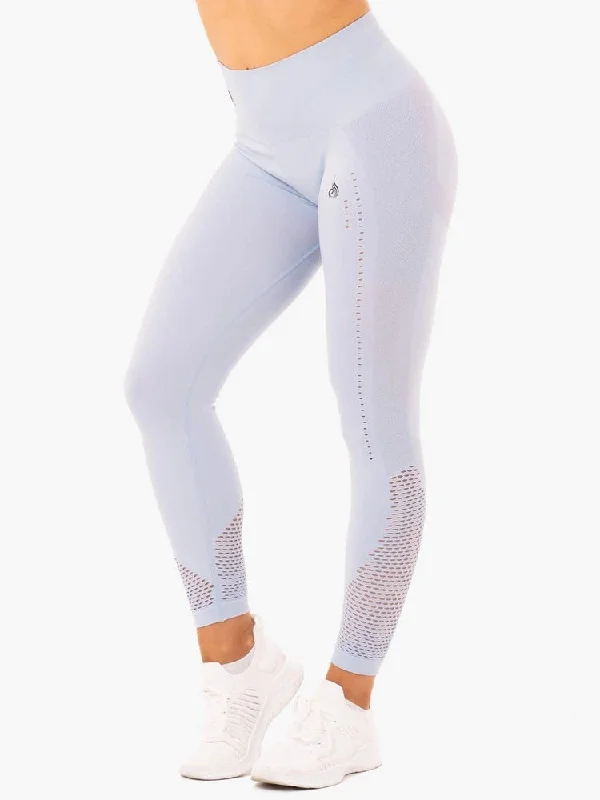 Ryderwear Seamless Staples Leggings - Lilac Marl Stylish Stretch Print Leggings