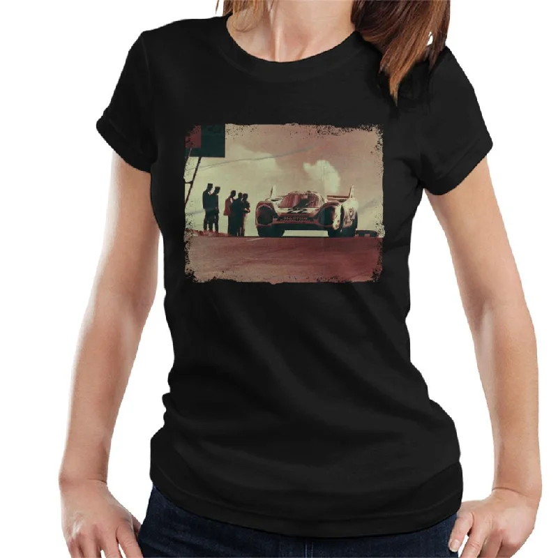 Motorsport Images Helmut Marko Le Mans 1971 Porsche 917k Women's T-Shirt-- Solid Color Striped Floral Motorsport Images Helmut Marko Le Mans 1971 Porsche 917k Women's T-Shirt-- Solid Color Striped Floral