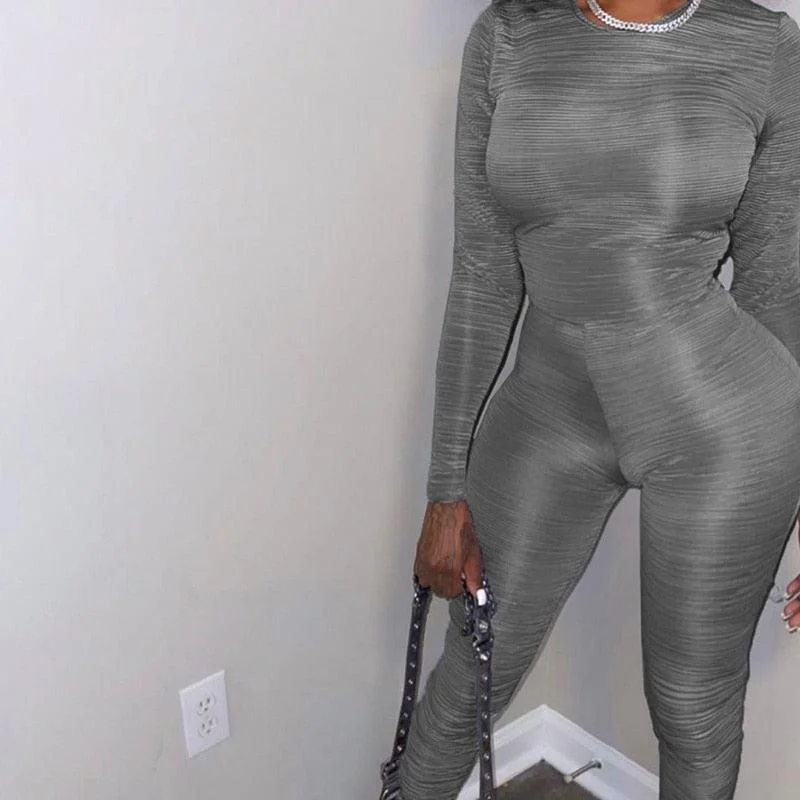 Two Piece Tops & Leggings Set Cozy Full-Length Workout Leggings