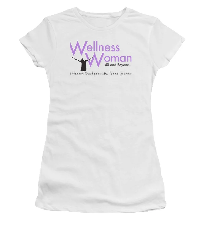 Wellness Woman 40 And Beyond - Women's T-Shirt-- Beaded Sequined Faux Fur